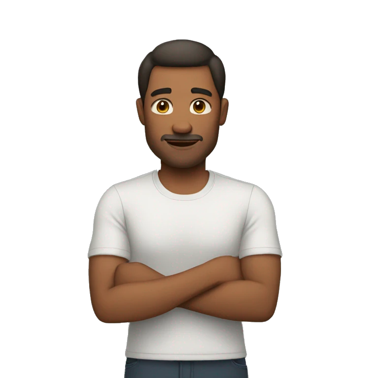man fold your hands emoji