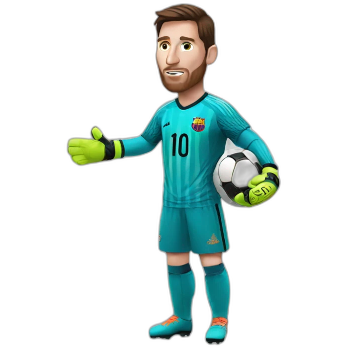 Messi goalkeeper emoji