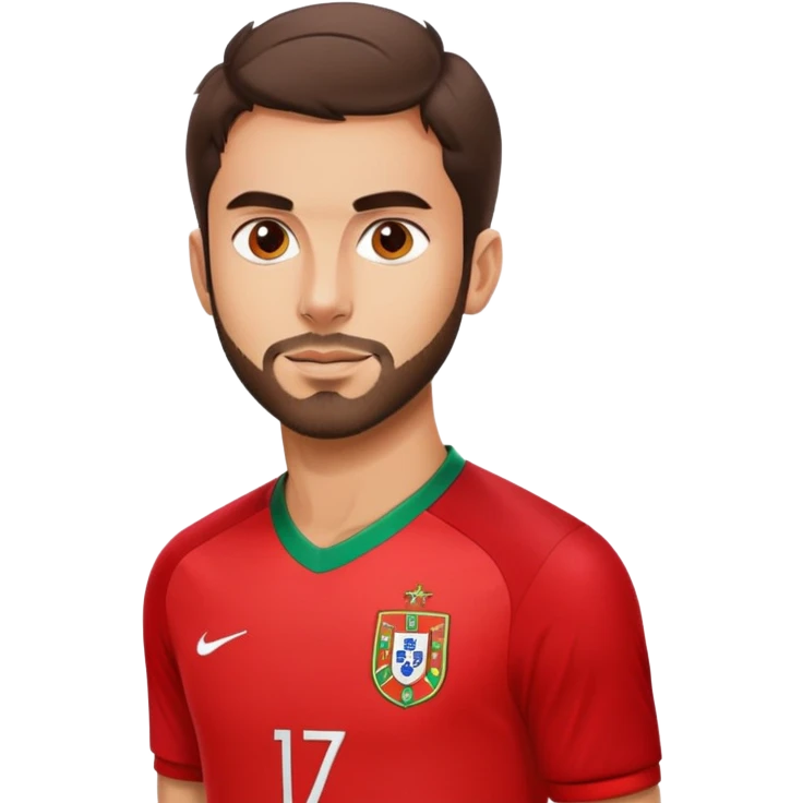 Rafa Silva, Portuguese footballer in red jersey emoji