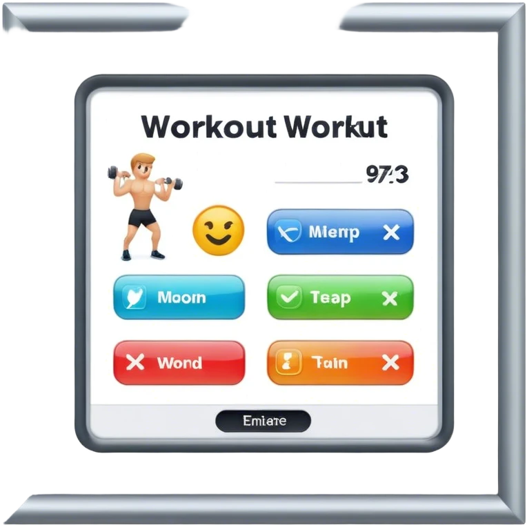 App of workout emoji