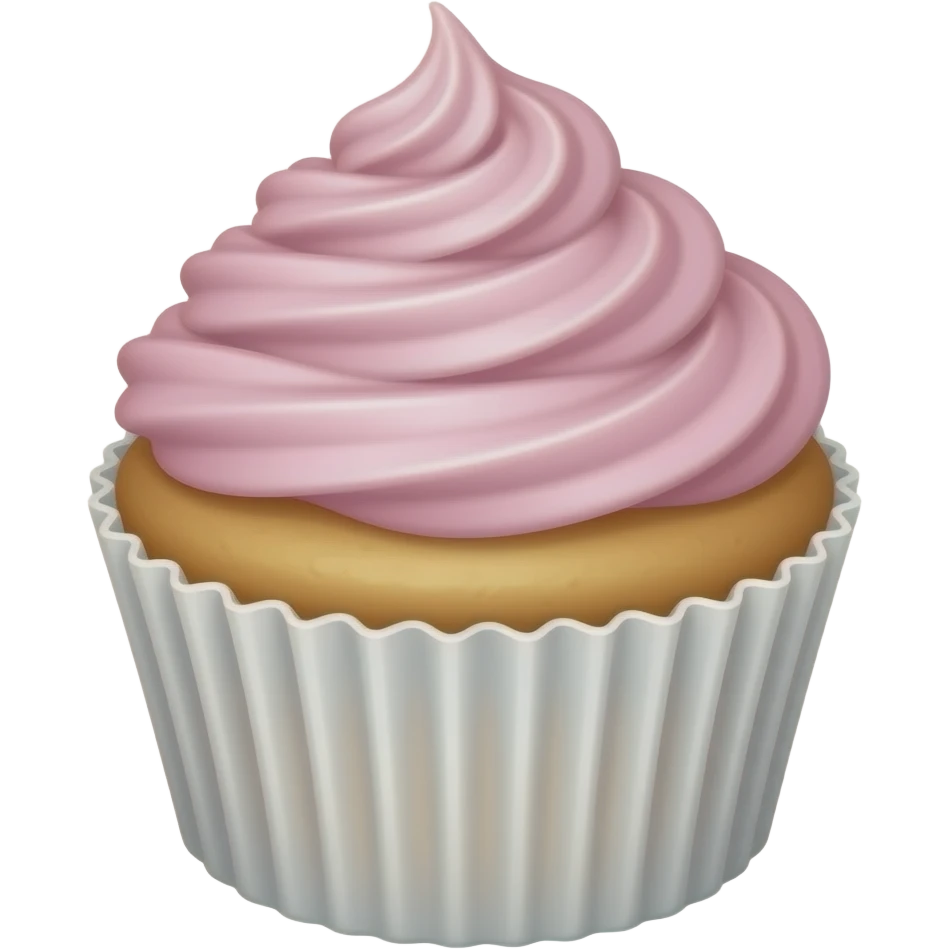 Cupcake with pink icing emoji