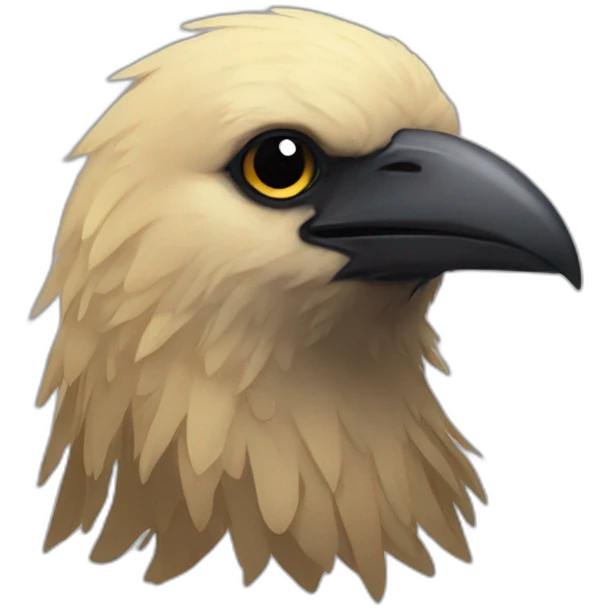 crow with blond hair emoji