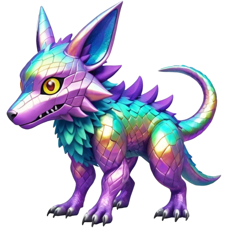  colorful modern Fakémon-Digimon-Vernid-creature (full body) emoji
