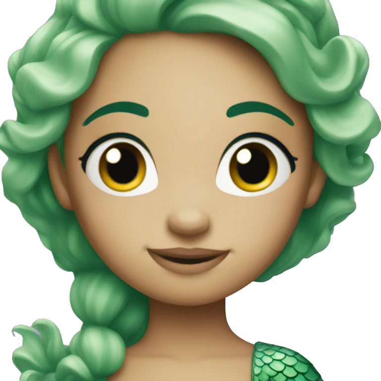little green mermaid emoji