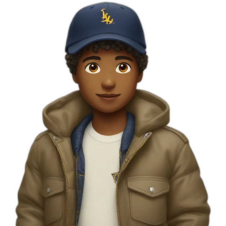Boy with Ralph Lauren cap emoji