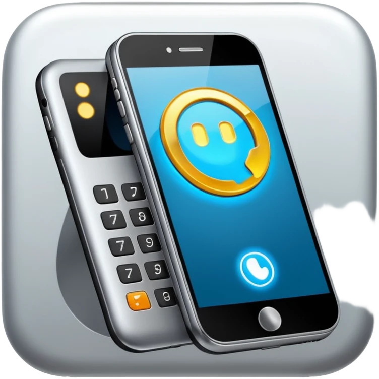 Fancy phone emoji
