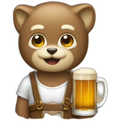 Chat qui bois de la biere emoji