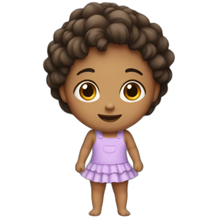 A girl with boo bies emoji