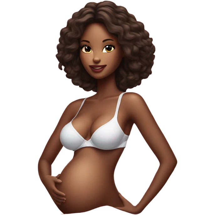 Photo of a Victoria secret model pregnant  emoji