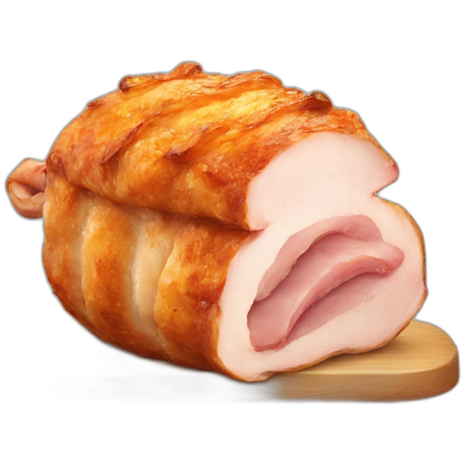roast pork with crackling emoji