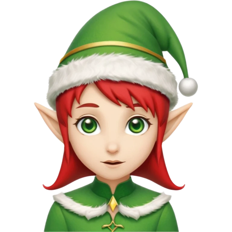 christmas elf head emoji