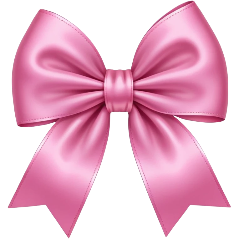 Aesthetic pink bow emoji