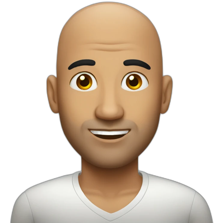 Cuban bald guy emoji