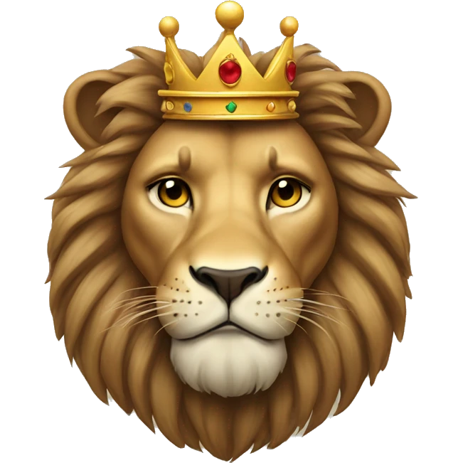 Lion with crown emoji