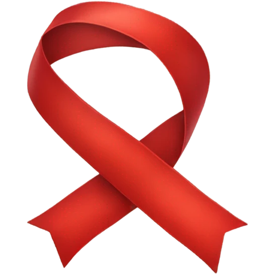 red ribbon emoji