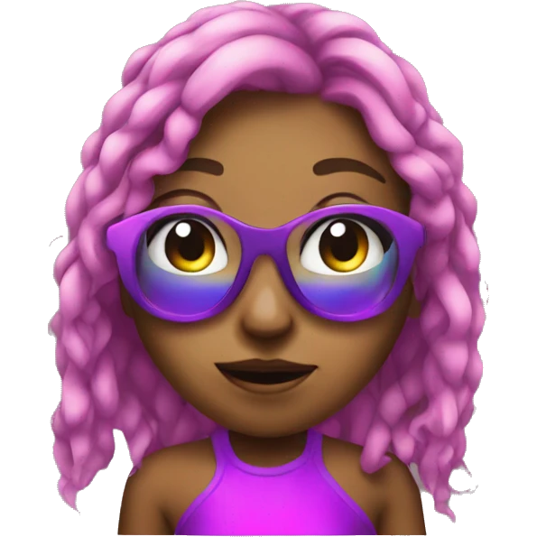 rave girl emoji
