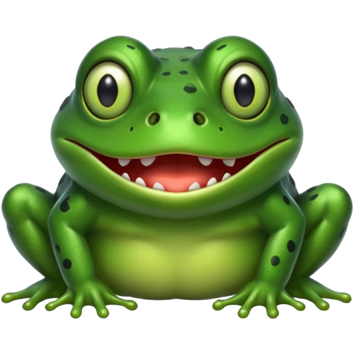 Evil frog emoji