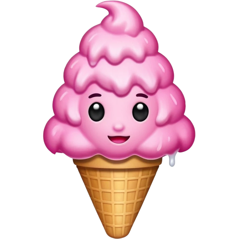 pink snow cone emoji