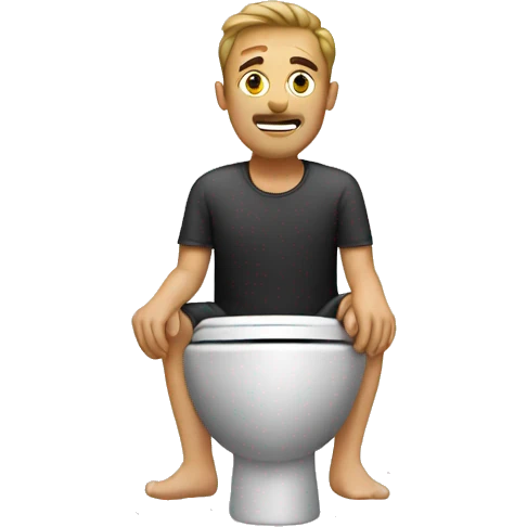 man in toilet emoji