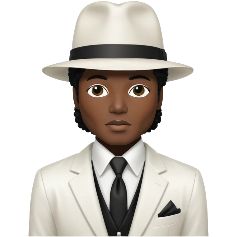 An emoji of Michael Jackson not complet body inspired by the suit of smooth criminal emoji