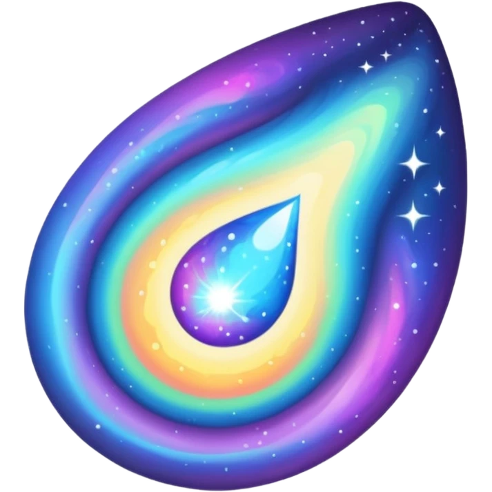Nebulae tear drop emoji