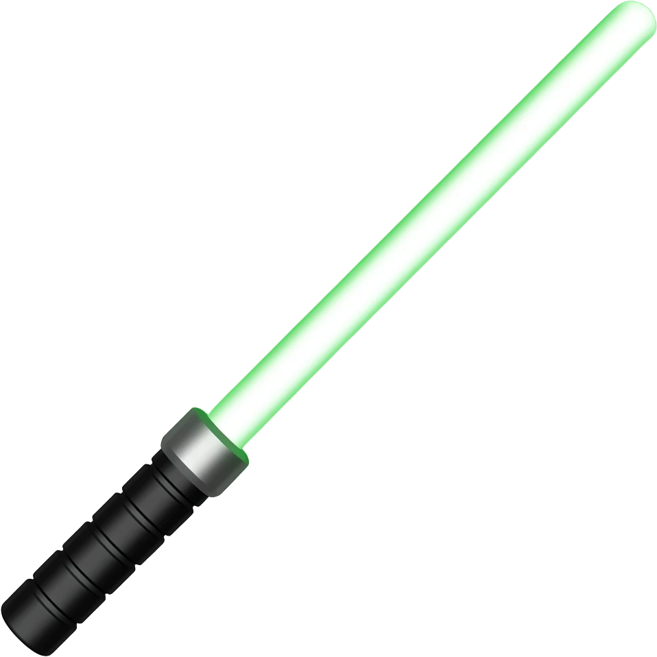 jedi laser verde emoji