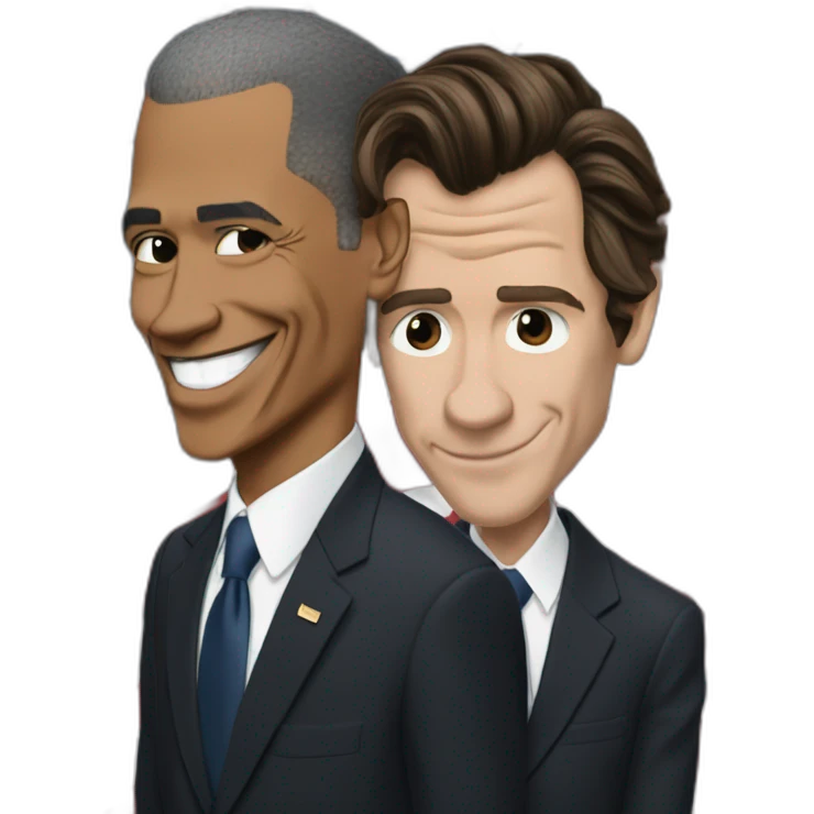 Harry Styles et Barrack Obama lossing emoji