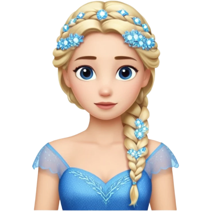 Elsa from the Frozen movie emoji