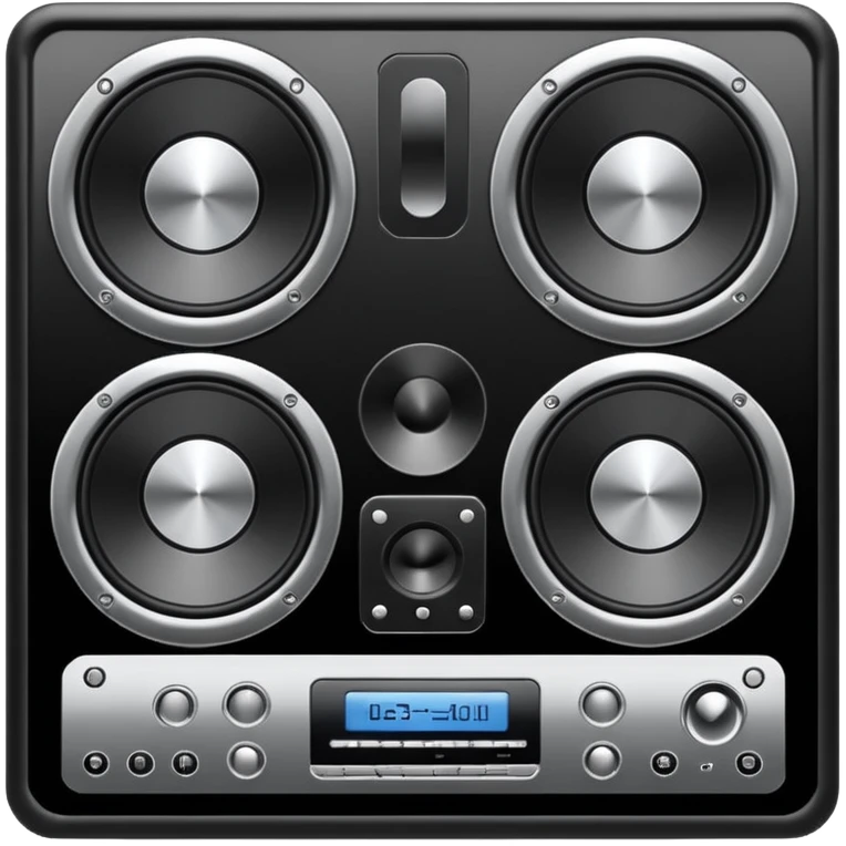 The high-end sound system emoji