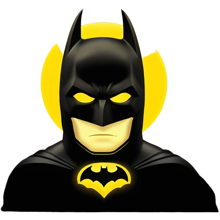 Batman's sign in the dark sky emoji