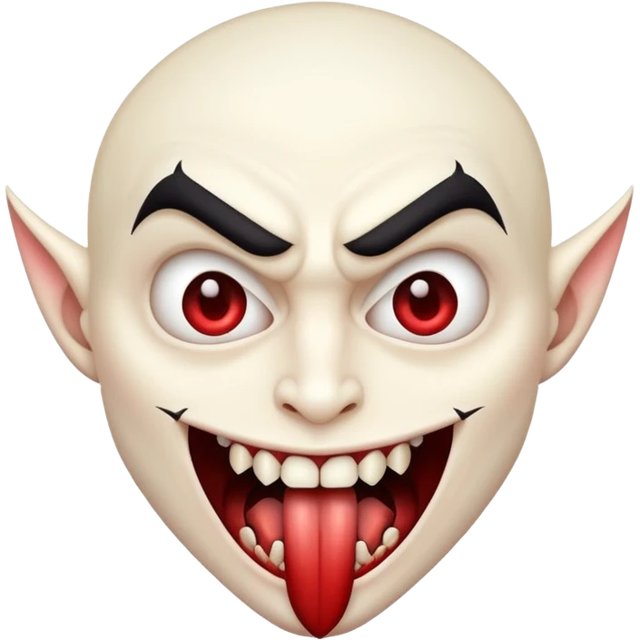 vampire sticking out tongue  emoji