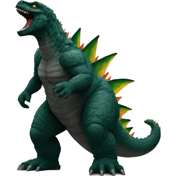 Godzilla with jordan’s  emoji