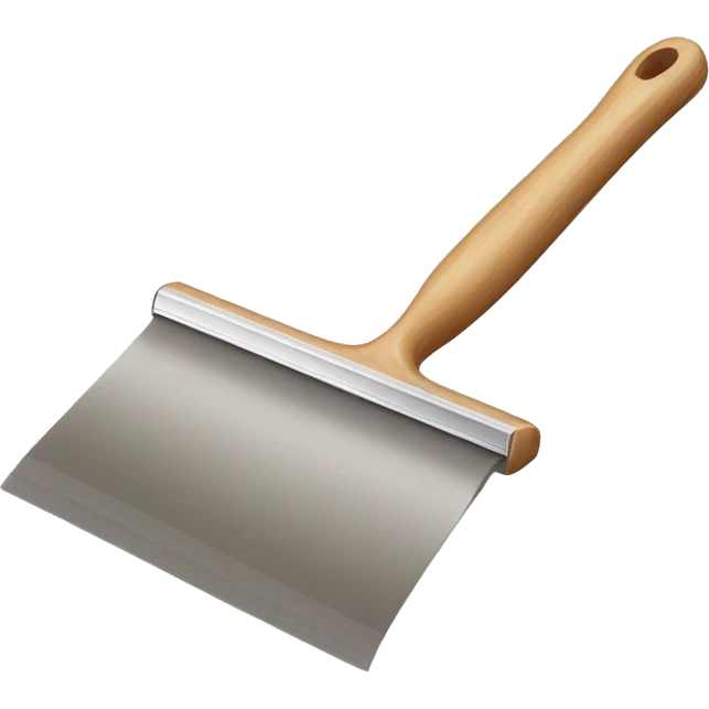 squeegee with long wooden handle emoji