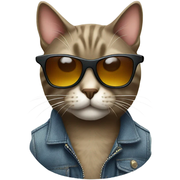 Cat with sunglasses emoji