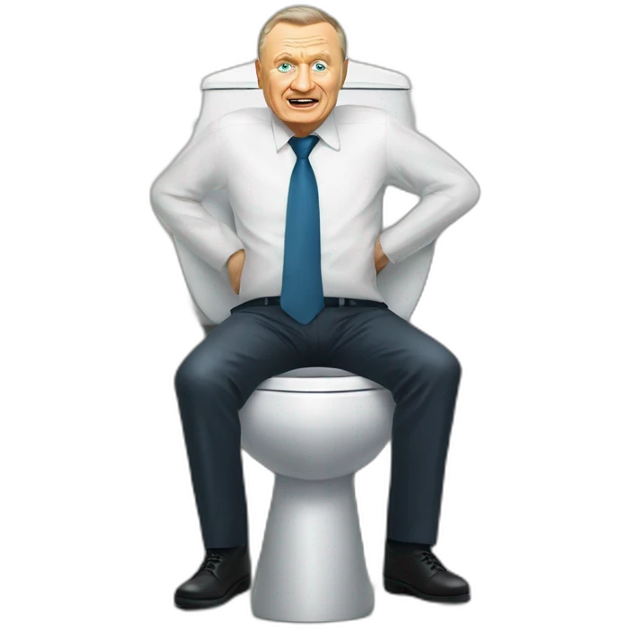Vladimir Zhirinovsky on the toilet emoji