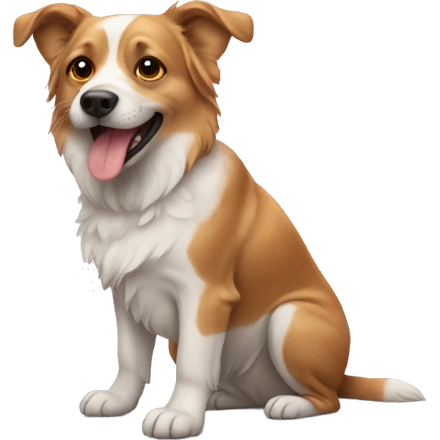 dog with butterfly emoji