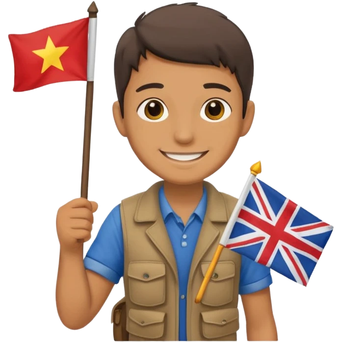 Guide + small flag emoji