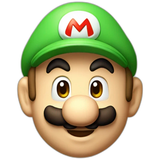 Super mario qui frappe luigi emoji