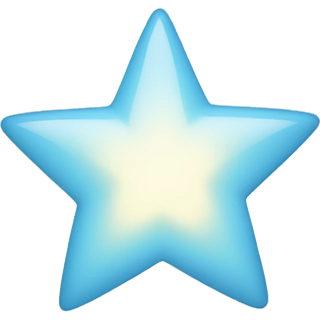 light blue star emoji
