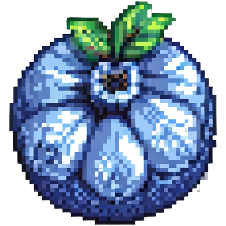 pixelated blueberry fruit emoji