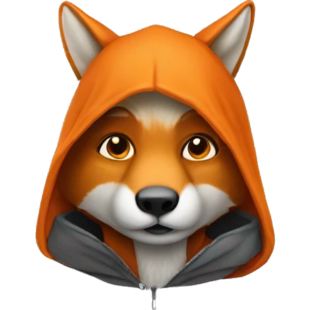 renard avec une cagoule emoji