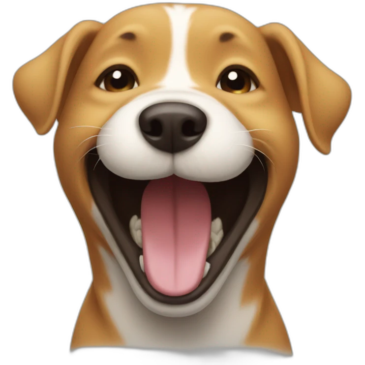 laughing dog emoji