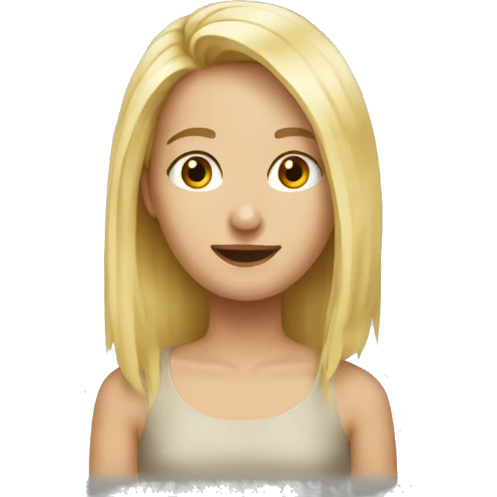 blond vlasy emoji