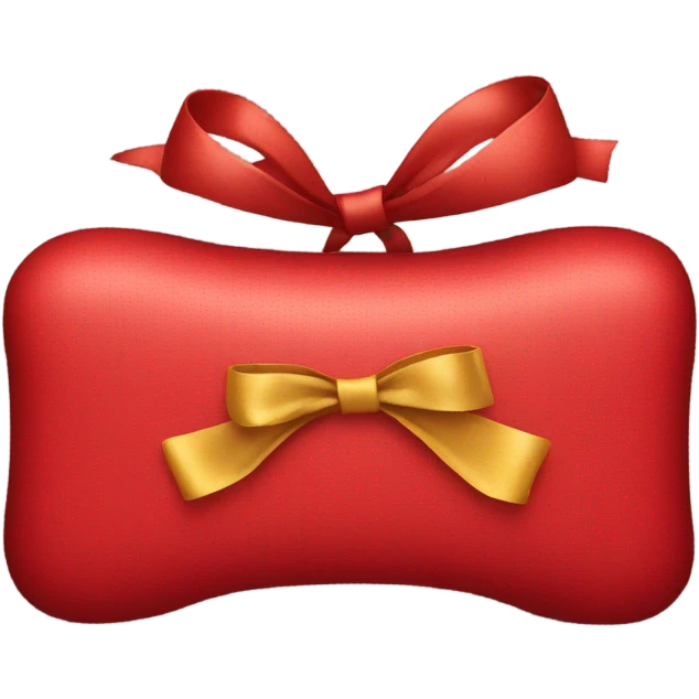 red iphone with bow emoji