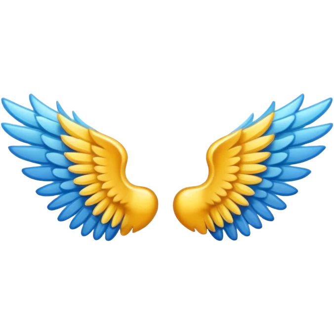 Wings right and left emoji