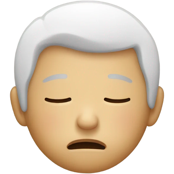Sleepy head emoji