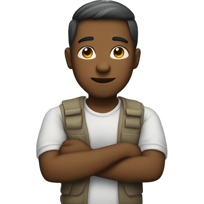 person crossing arms in x no emoji