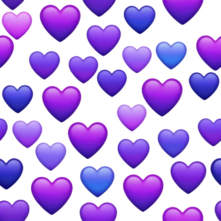 Purple-Violet-Indigo-Purple-Gradient Heart  emoji