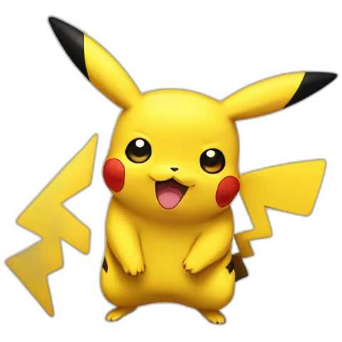 Pikachu fessant un chek a emphynobie emoji