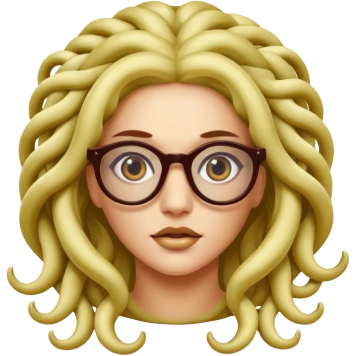 Medusa Versace with glasses  emoji